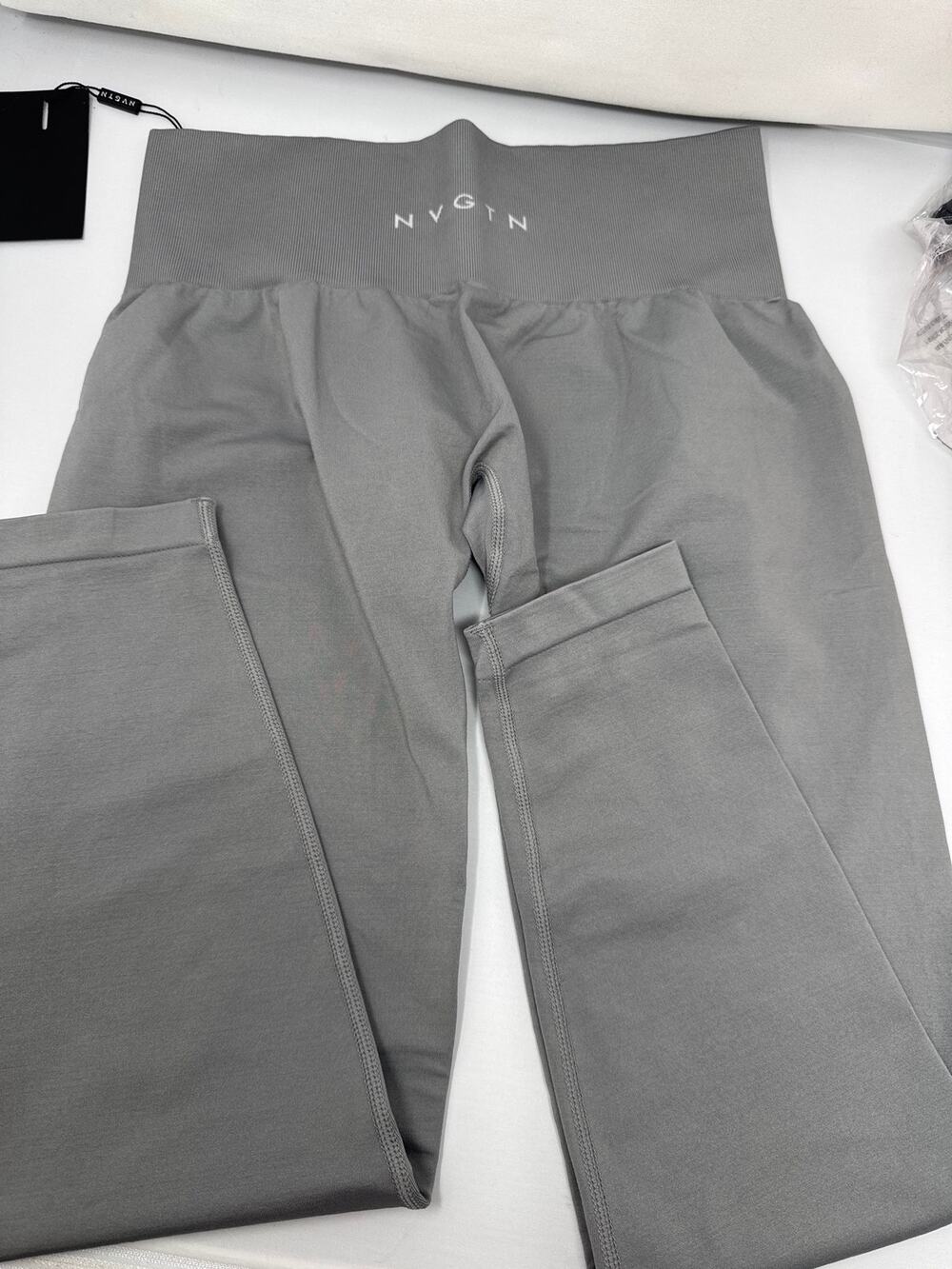 NWT NVGTN Grey Contour Seamless Leggings High Waisted Gym Activewear Medium M